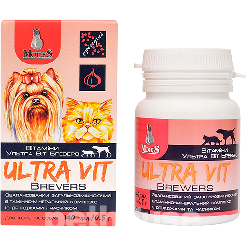 Modes Ultra Vit Brewers Вітамінно-мінеральний комплекс для собак і котів