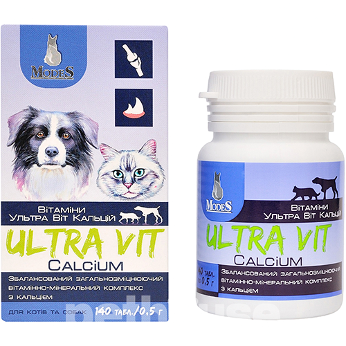 Modes Ultra Vit Calcium Витаминно-минеральный комплекс для собак и кошек