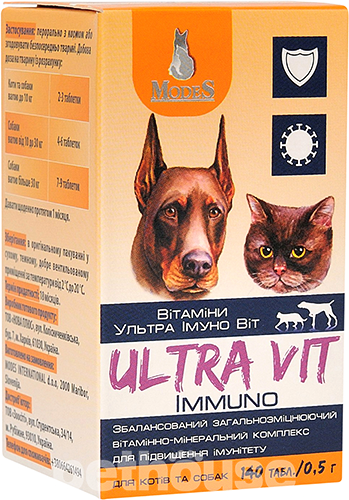Modes Ultra Vit Immuno Витаминно-минеральный комплекс для собак и кошек