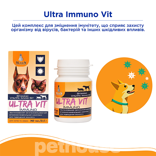 Modes Ultra Vit Immuno Витаминно-минеральный комплекс для собак и кошек