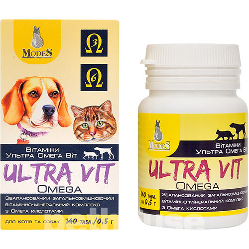 Modes Ultra Vit Omega Вітамінно-мінеральний комплекс для собак і котів