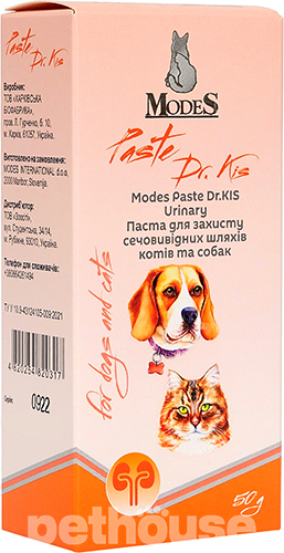 Modes Paste Dr.Kis Urinary Паста для захисту сечовивідних шляхів у котів і собак