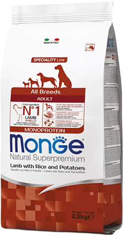 Monge Speciality Line Dog Adult All Breeds Lamb, Rice & Potatoes