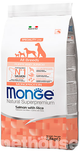 Monge Speciality Line Puppy & Junior All Breeds Salmon and Rice