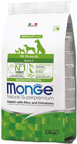 Monge Speciality Line Dog Adult All Breeds Rabbit, Rice & Potatoes