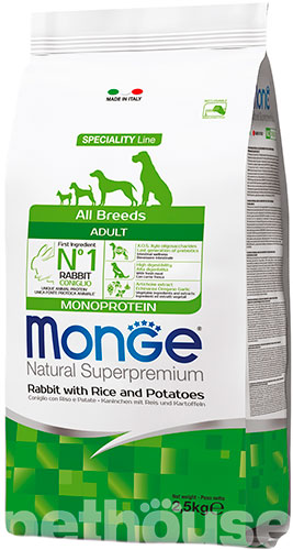 Monge Speciality Line Dog Adult All Breeds Rabbit, Rice & Potatoes