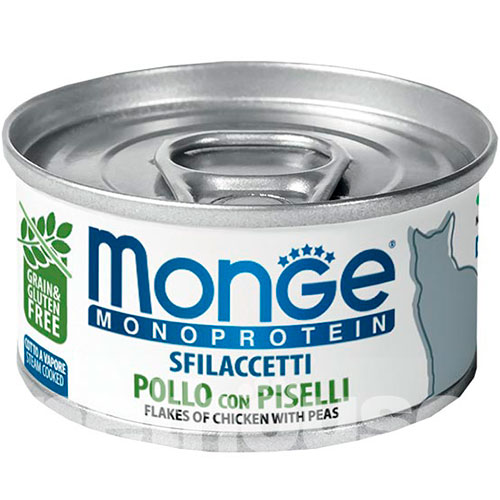 Monge Monoprotein Cat Solo Flakes of Chicken with Peas