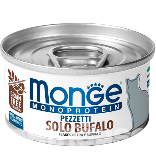 Monge Monoprotein Cat Solo Flakes of Buffalo
