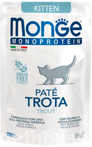 Monge Monoprotein Kitten Pate Trout 