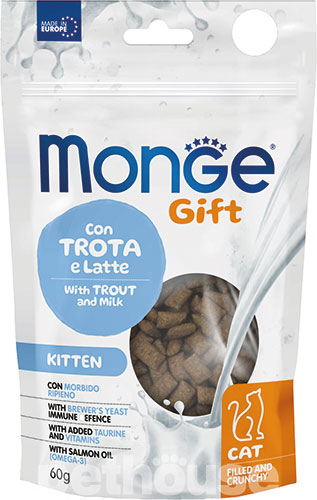 Monge Gift Kitten Ласощі з фореллю і молоком для кошенят 