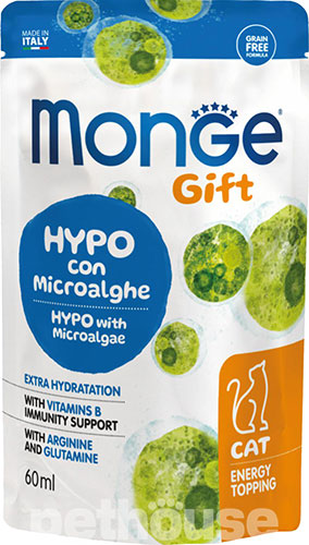 Monge Gift Cat Hypo Microalgae Натуральний топінг з мікроводоростями для котів