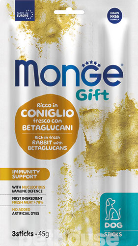 Monge Gift Dog Immunity Support Палочки с кроликом и нуклеотидами для собак 