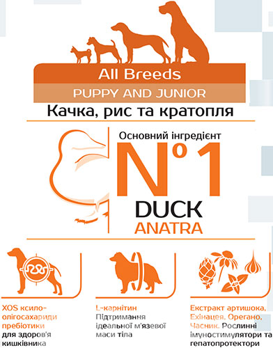 Monge Speciality Line Puppy & Junior All Breeds Duck and Rice, фото 3
