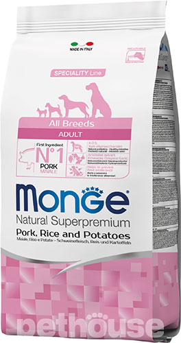 Monge Speciality Line Dog Adult All Breeds Pork, Rice and Potatoes