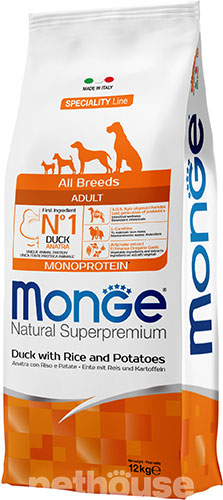 Monge Speciality Line Dog Adult All Breeds Monoprotein Turkey with Rice and Potatoes
