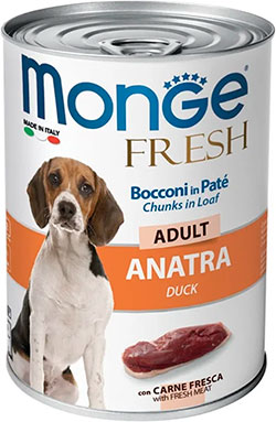 Monge Fresh Dog Adult Duck Cans