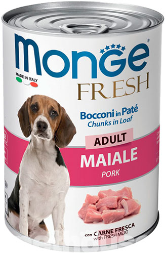 Monge Fresh Dog Adult Pork Cans