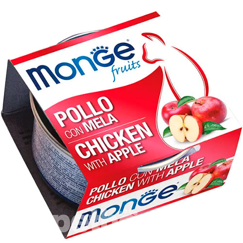 Monge Fruits Cat Adult Chicken with Apple