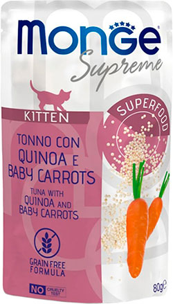 Monge Supreme Kitten Tuna with Quinoa and Baby Carrots