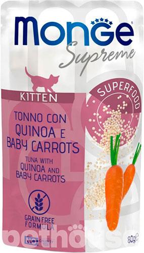 Monge Supreme Kitten Tuna with Quinoa and Baby Carrots