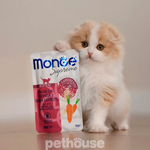 Monge Supreme Kitten Tuna with Quinoa and Baby Carrots