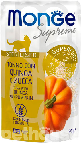 Monge Supreme Sterilised Cat Tuna with Quinoa and Pumpkin