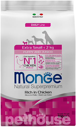 Monge Superpremium Dog Extra Small Puppy & Junior Chicken