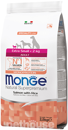 Monge Speciality Line Extra Small Adult Salmon with Rice