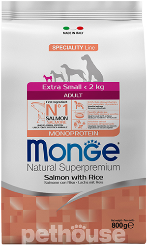 Monge Speciality Line Extra Small Adult Salmon with Rice