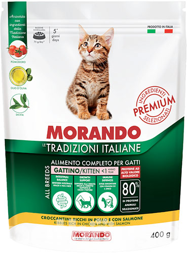 Morando Tradizioni Kitten Rich in Chicken and with Salmon