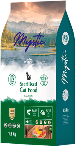 Mystic Cat Sterilised Low Grain Salmon