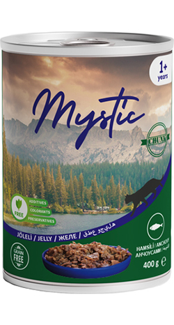 Mystic Шматочки з анчоусами в желе для котів