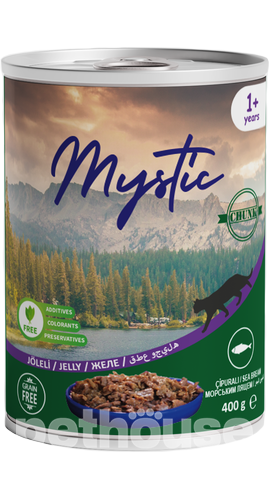Mystic Шматочки з морським лящем в желе для котів
