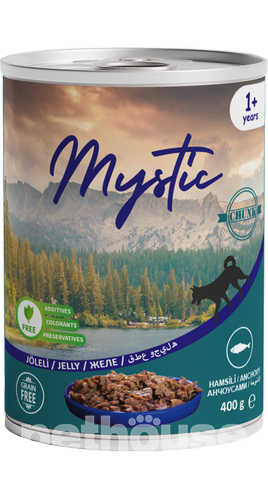 Mystic Шматочки з анчоусами в желе для собак