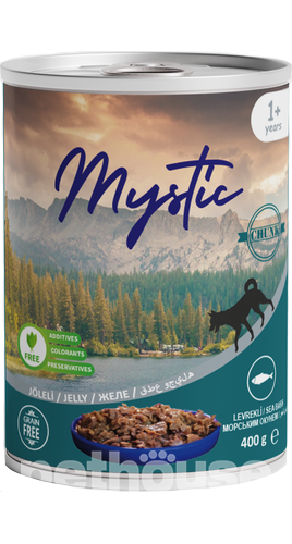 Mystic Кусочки с морским окунем в желе для собак