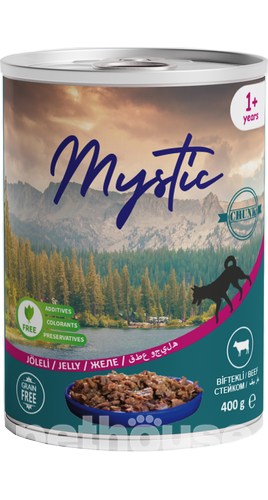 Mystic Шматочки з яловичиною в желе для собак