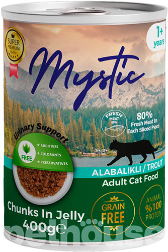 Mystic Шматочки з фореллю в желе для котів Mystic Шматочки з фореллю в желе для котів