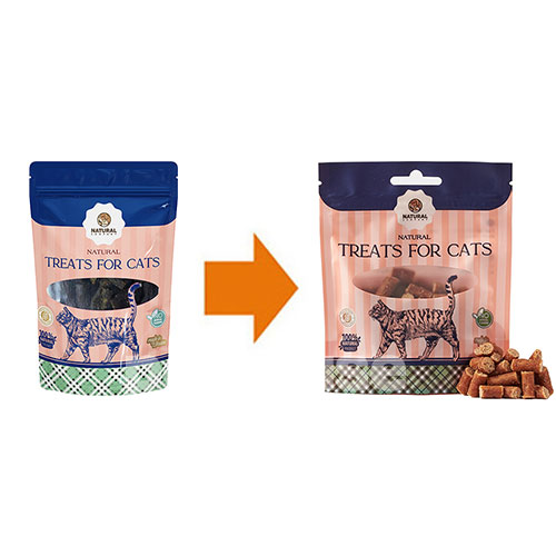 Natural Снеки з яловичиною, куркою і льоном для котів