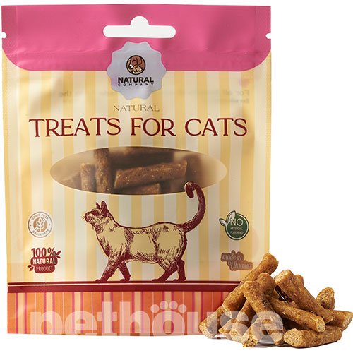 Natural Снеки с сельдью, лососем и яблоком для кошек