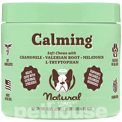 Natural Dog Company Calming Supplement Успокаивающие витамины для собак