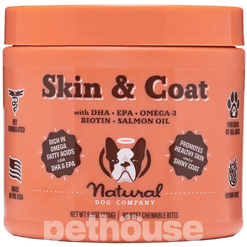 Natural Dog Company Skin&Coat Вітамінний комплекс для шкіри і шерсті собак