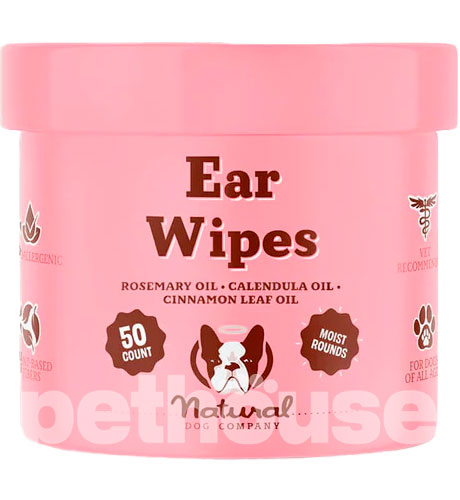Natural Dog Company Ear Wipes Салфетки для гигиены ушей собак