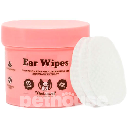 Natural Dog Company Ear Wipes Салфетки для гигиены ушей собак