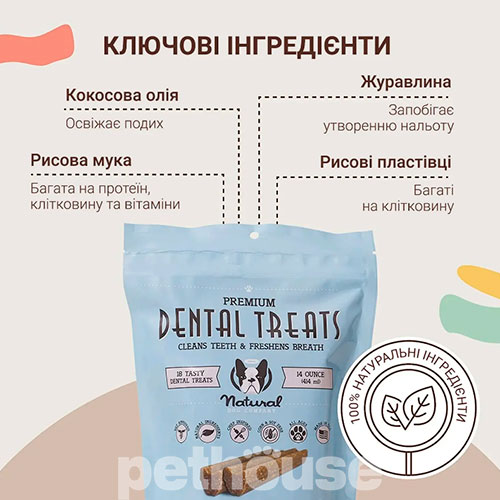 Natural Dog Company Dental Treats Лакомство для очищения зубов собак