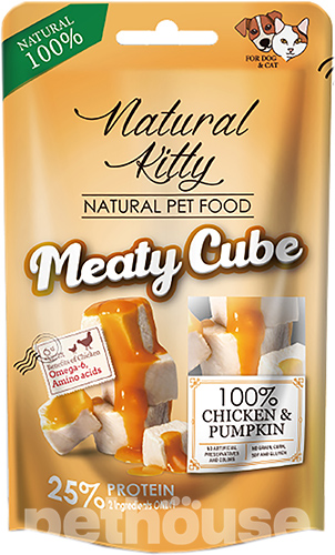 Natural Kitty Meaty Cube Chicken & Pumpkin