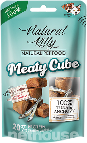 Natural Kitty Meaty Cube Tuna & Anchovy