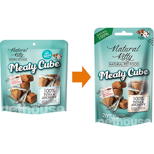 Natural Kitty Meaty Cube Tuna & Anchovy