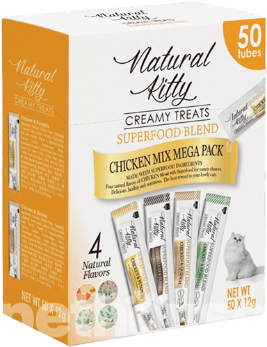 Natural Kitty Creamy Treats Chicken Mega Pack Набір кремових ласощів з куркою для котів