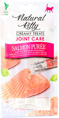 Natural Kitty Functional Creamy Treat Joint Care Кремовое лакомство с лососем для кошек