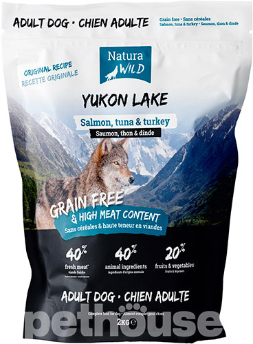 Natura Wild Yukon Lake Adult Dog Salmon, Tuna & Turkey